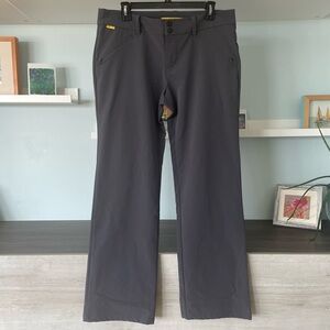 Lole Dark Gray Mid-Rise Regular Straight Leg Travel Pants